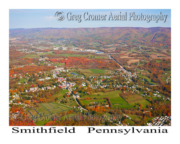 Aerial Photo of Smithfield, Pennsylvania