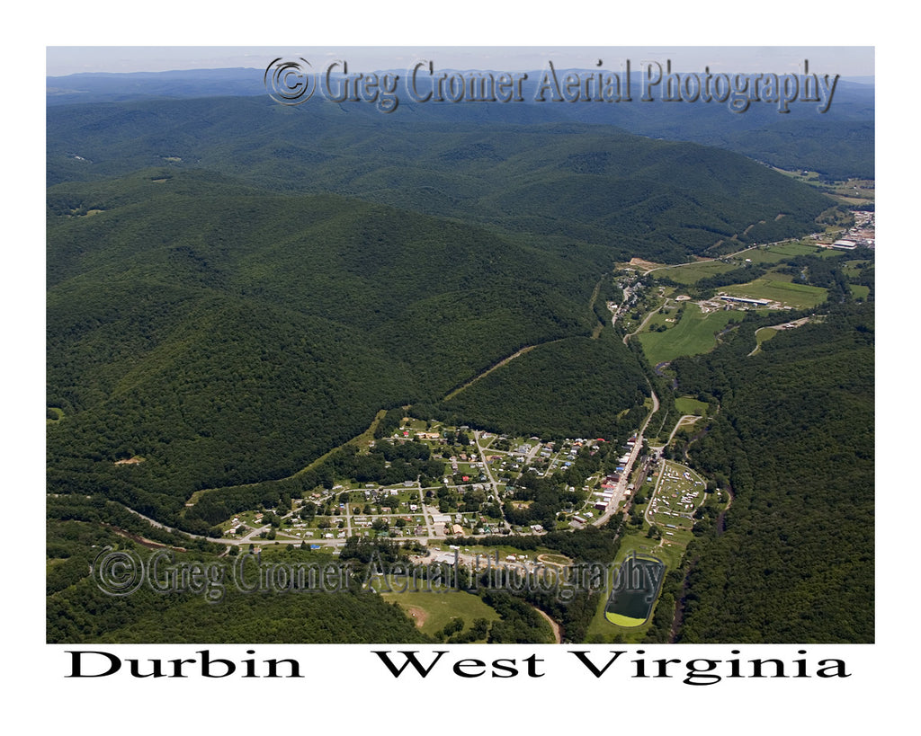 Aerial Photo of Durbin, West Virginia