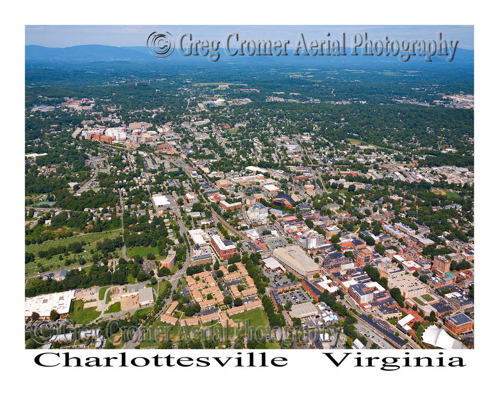 Aerial Photo of Charlottesville, Virginia