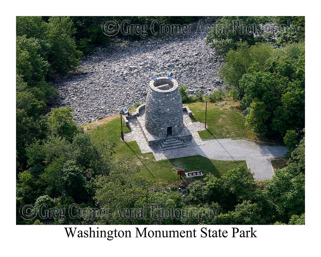 Aerial Photo of Washington Monument - Boonsboro, Maryland