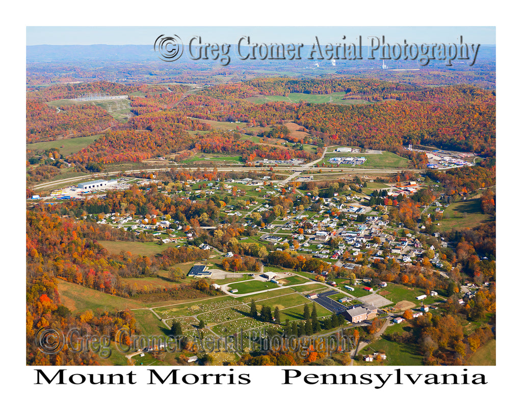 Aerial Photo of Mount Morris, Pennsylvania