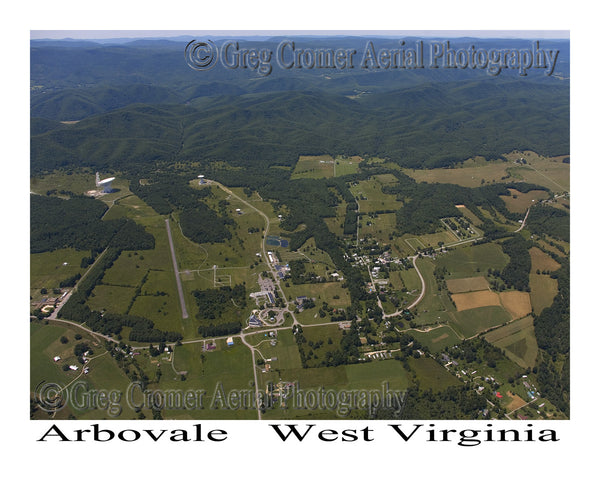Aerial Photo of Arbovale, West Virginia