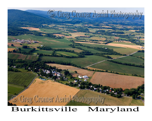 Aerial Photo of Burkettsville, Maryland