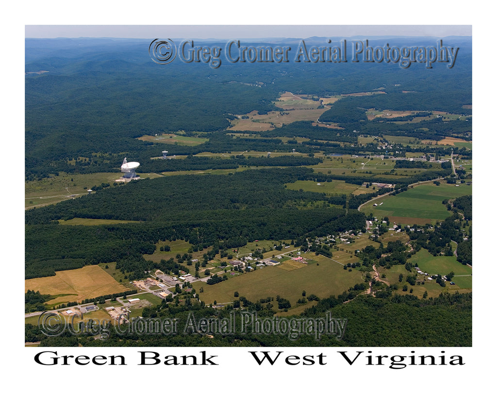 Aerial Photo of Green Bank, West Virginia
