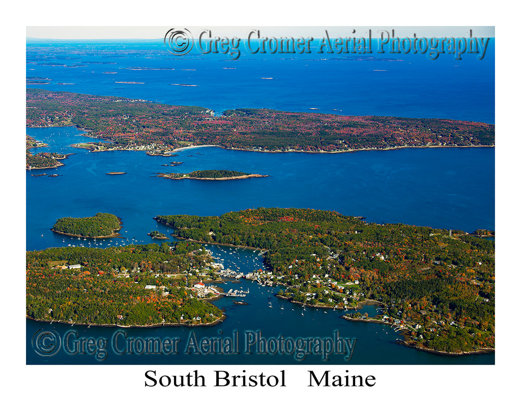 Aerial Photo of South Bristol, Maine