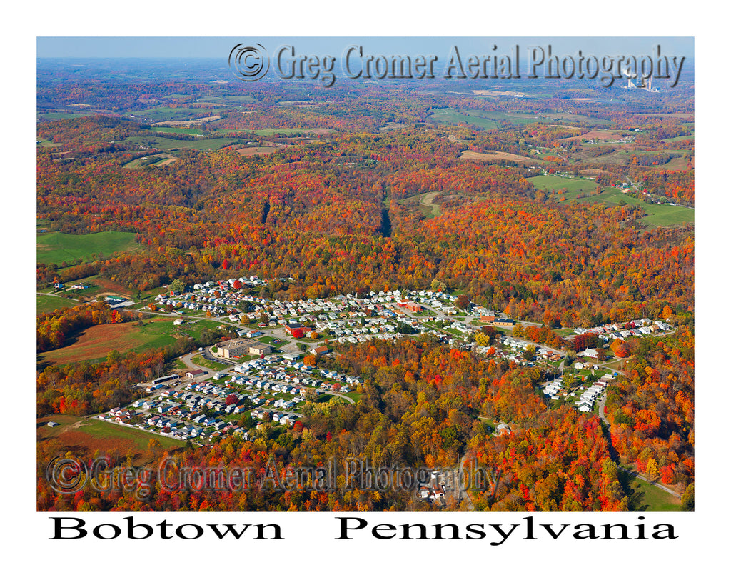 Aerial Photo of Bobtown, Pennsylvania