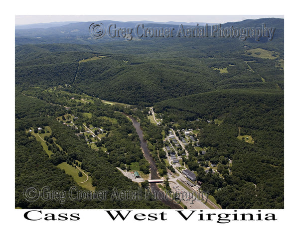 Aerial Photo of Cass, West Virginia