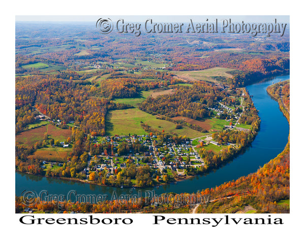 Aerial Photo of Greensboro, Pennsylvania