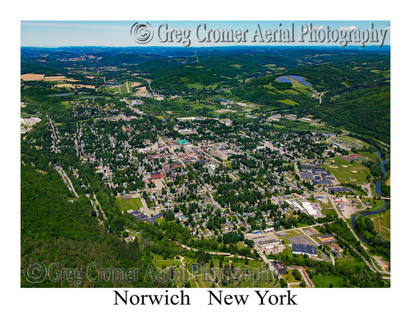 Aerial Photo of Norwich, New York