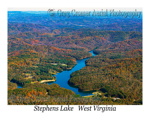 Aerial Photo of Stephens Lake, West Virginia