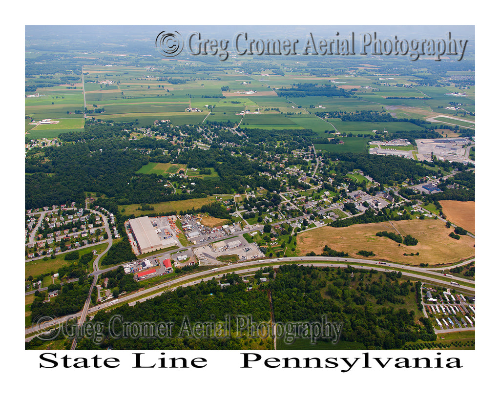 Aerial Photo of State Line, Pennsylvania