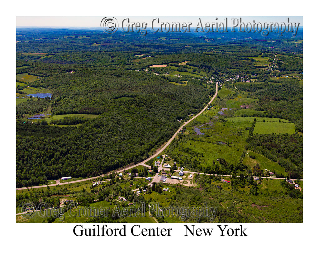 Aerial Photo of Guilford Center, New York