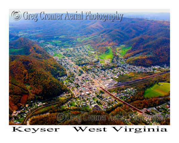Aerial Photo of Keyser, West Virginia