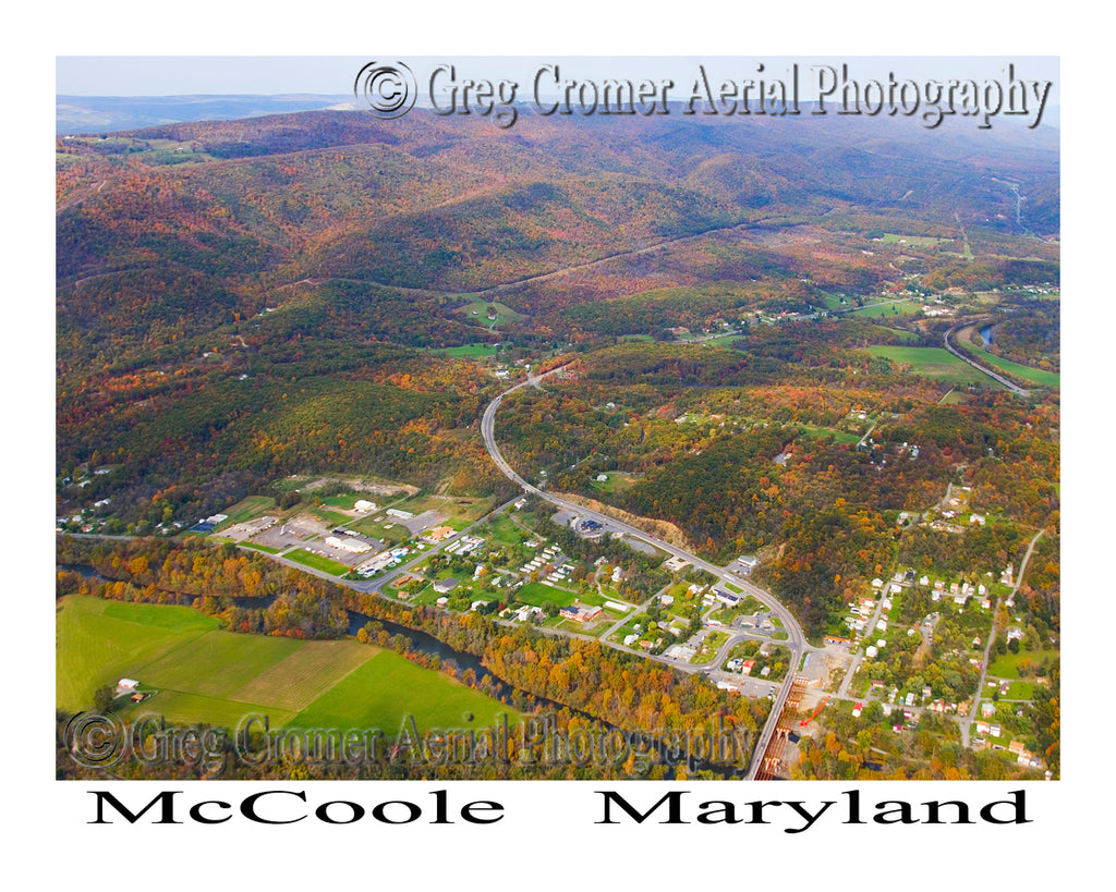 Aerial Photo of McCoole, Maryland