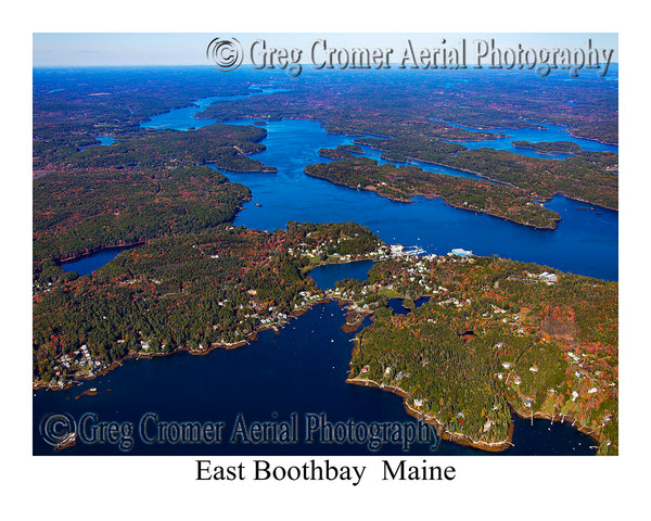 Aerial Photo of East Boothbay, Maine