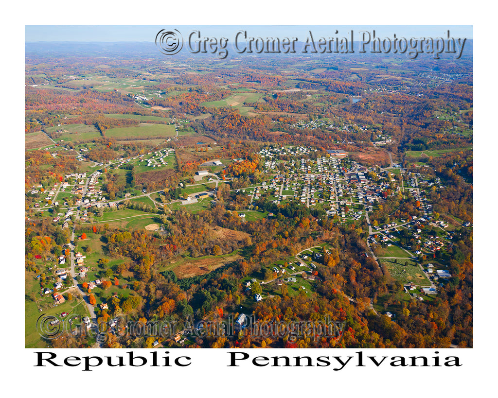 Aerial Photo of Republic, Pennsylvania