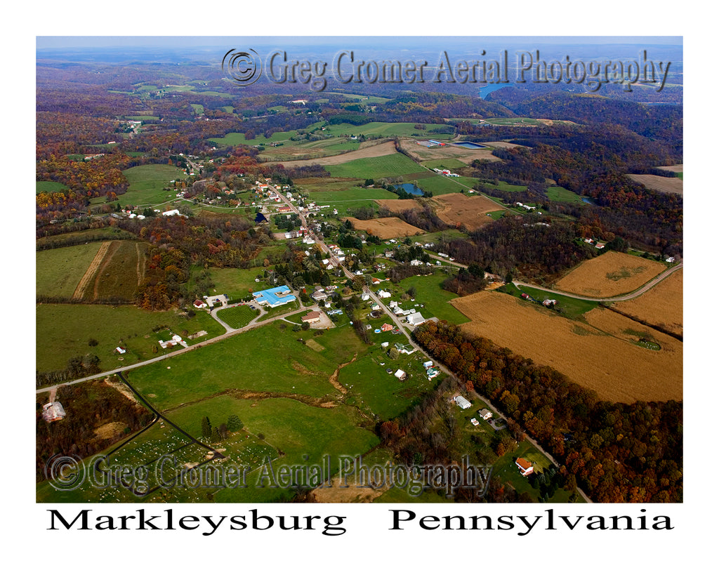 Aerial Photo of Markleysburg, Pennsylvania