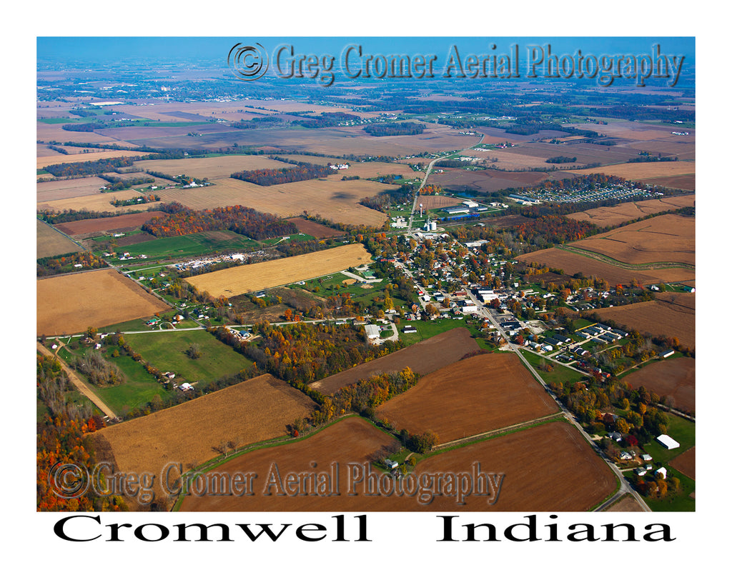 Aerial Photo of Cromwell, Indiana