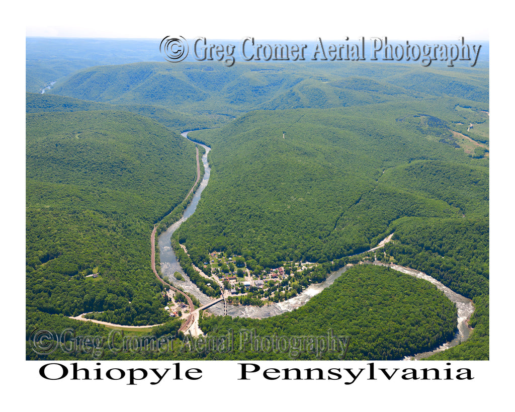 Aerial Photo of Ohiopyle, Pennsylvania