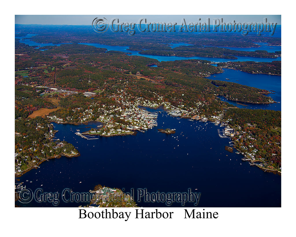 Aerial Photo of Boothbay Harbor, Maine