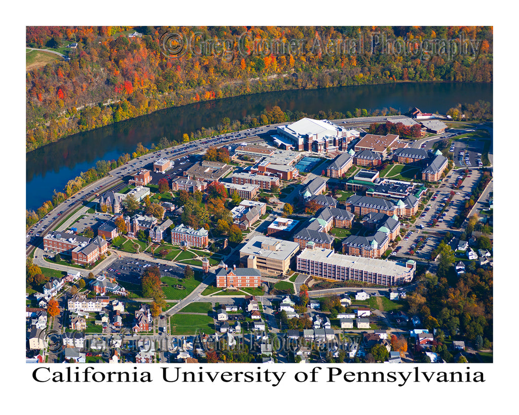 Aerial Photo of California University of Pennsylvania - California, Pennsylvania