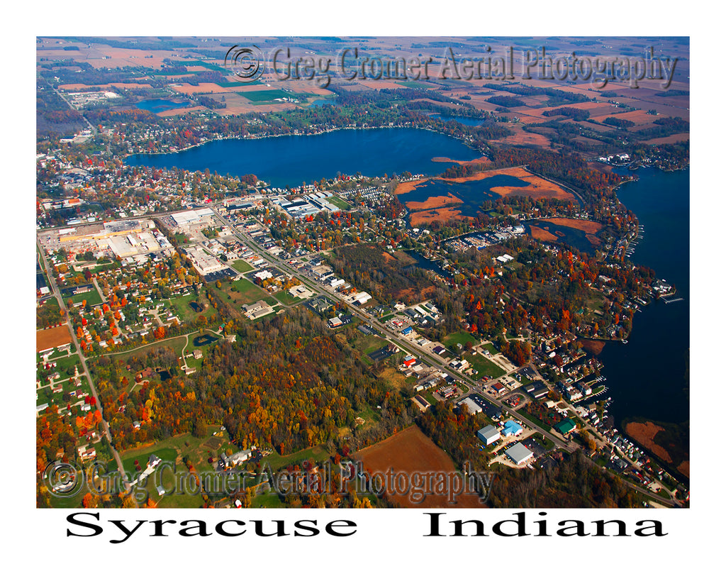 Aerial Photo of Syracuse, Indiana