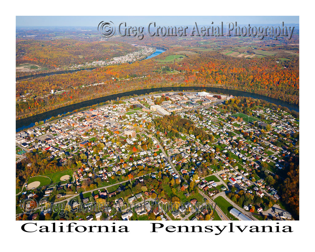 Aerial Photo of California, Pennsylvania