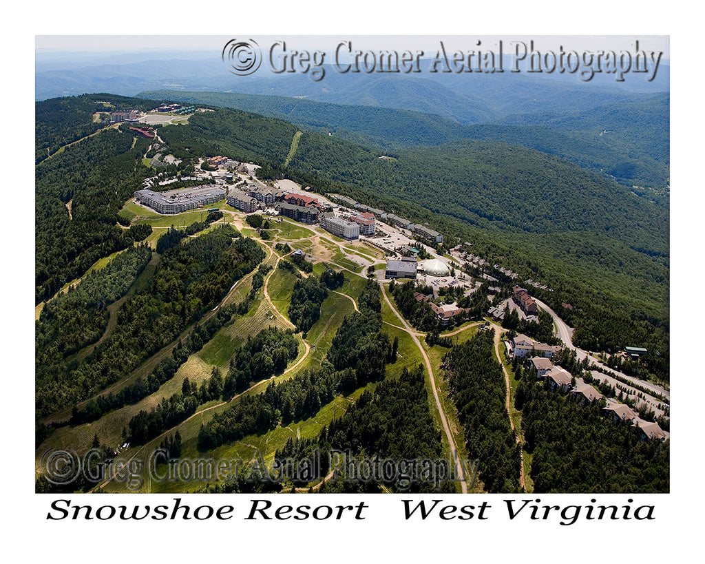 Aerial Photo of Snowshoe Mountain Resort, WV