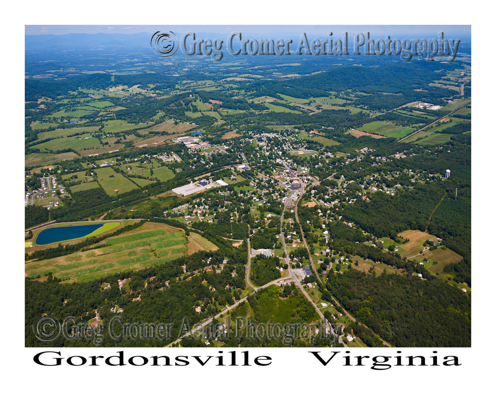 Aerial Photo of Gordonsville, Virginia