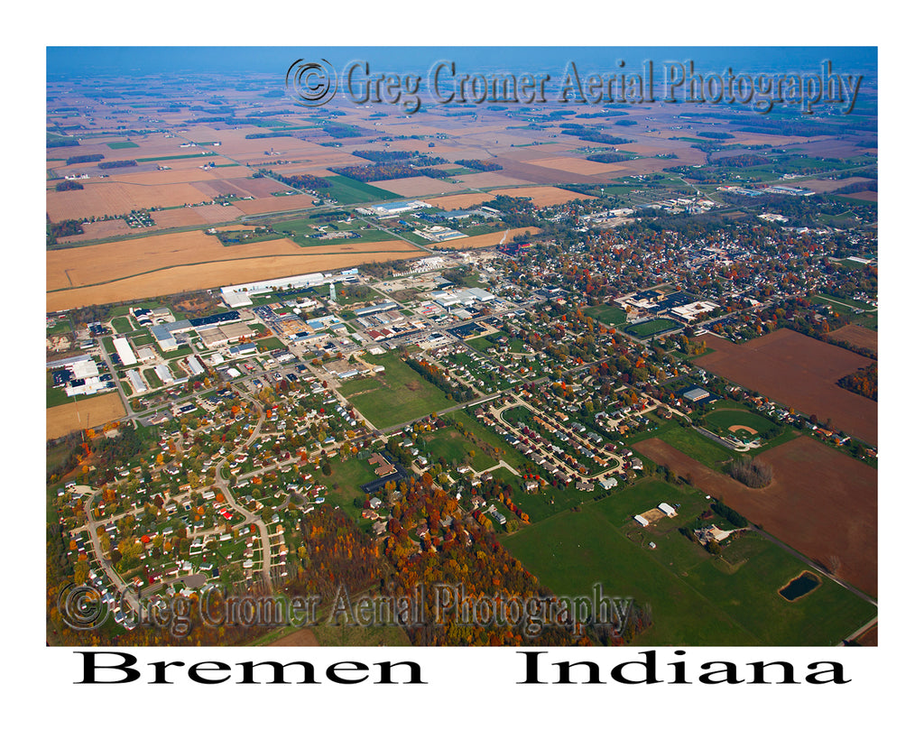 Aerial Photo of Bremen, Indiana