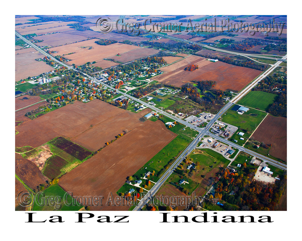 Aerial Photo of La Paz, Indiana