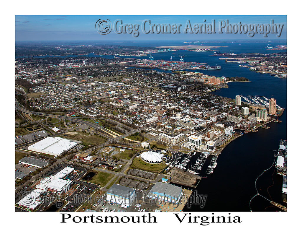 Aerial Photo of Portsmouth, Virginia