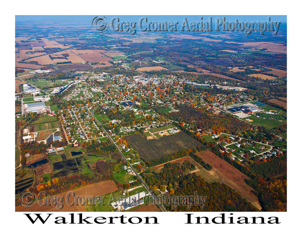 Aerial Photo of Walkerton, Indiana