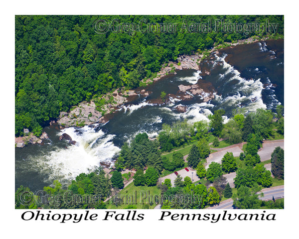 Aerial Photo of Ohiopyle Falls - Ohiopyle, Pennsylvania