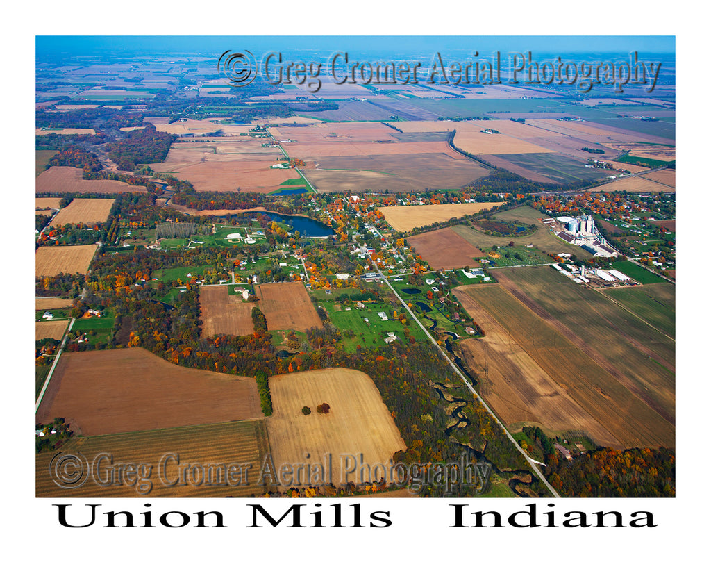 Aerial Photo of Union Mills, Indiana