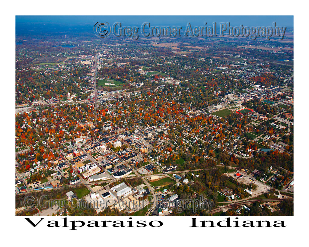 Aerial Photo of Valparaiso, Indiana