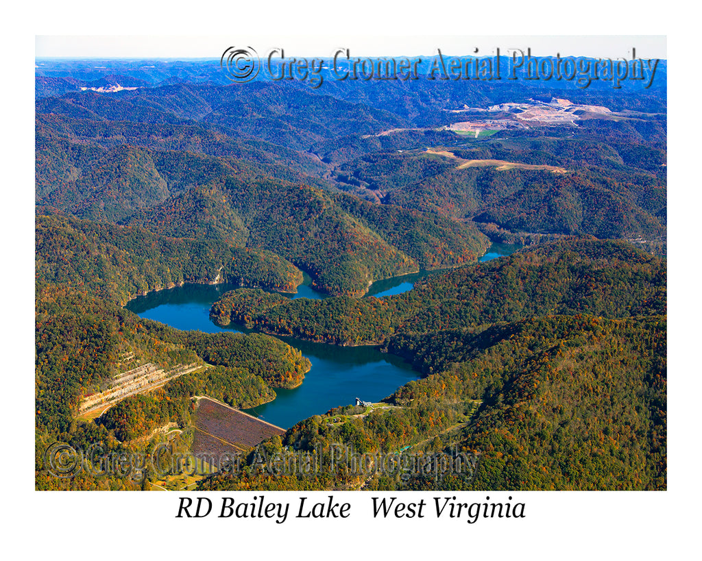 Aerial Photo of RD Bailey Lake, West Virginia