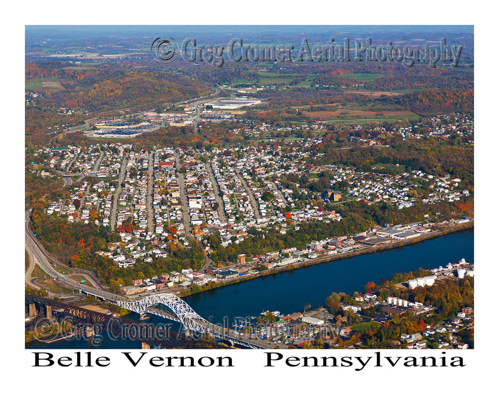 Aerial Photo of Belle Vernon, Pennsylvania