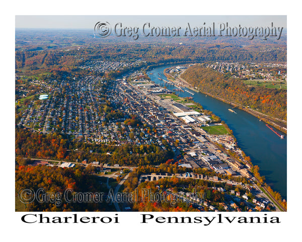 Aerial Photo of Charleroi, Pennsylvania