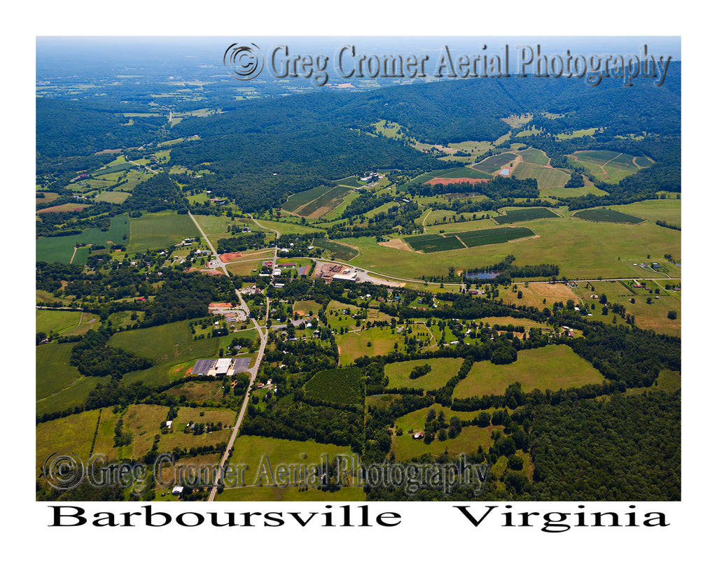 Aerial Photo of Barboursville, Virginia