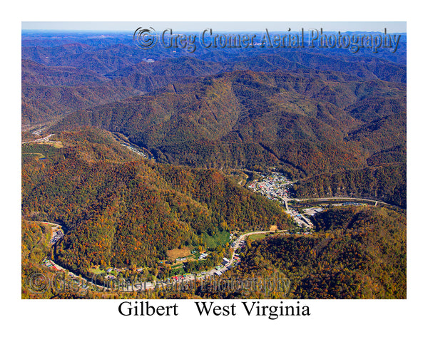 Aerial Photo of Gilbert, West Virginia