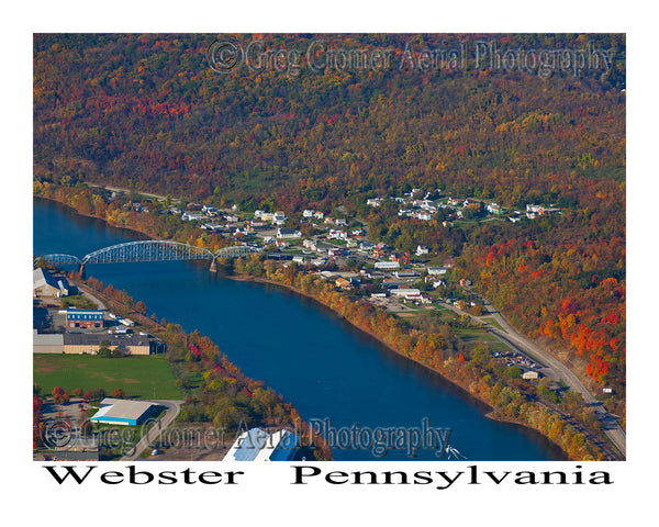 Aerial Photo of Webster, Pennsylvania