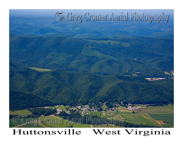 Aerial Photo of Huttonsville, West Virginia