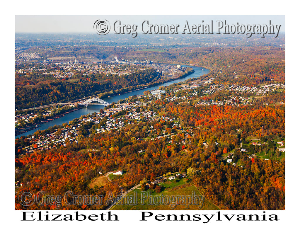 Aerial Photo of Elizabeth, Pennsylvania