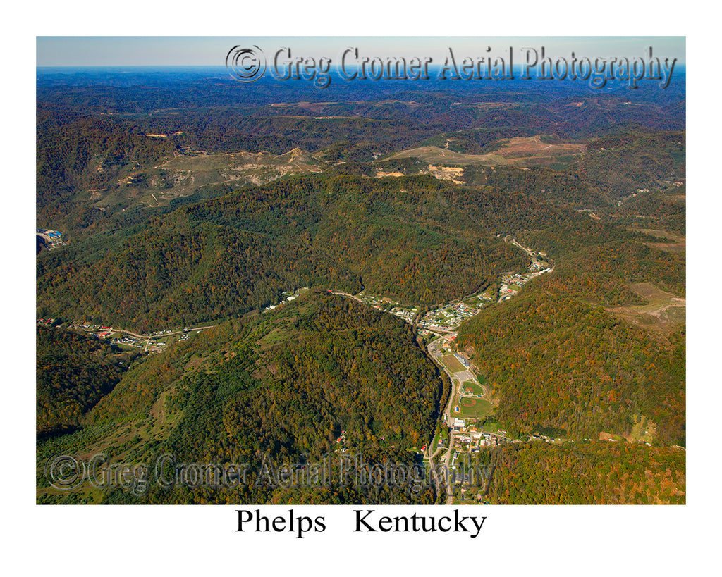 Aerial Photo of Phelps, Kentucky