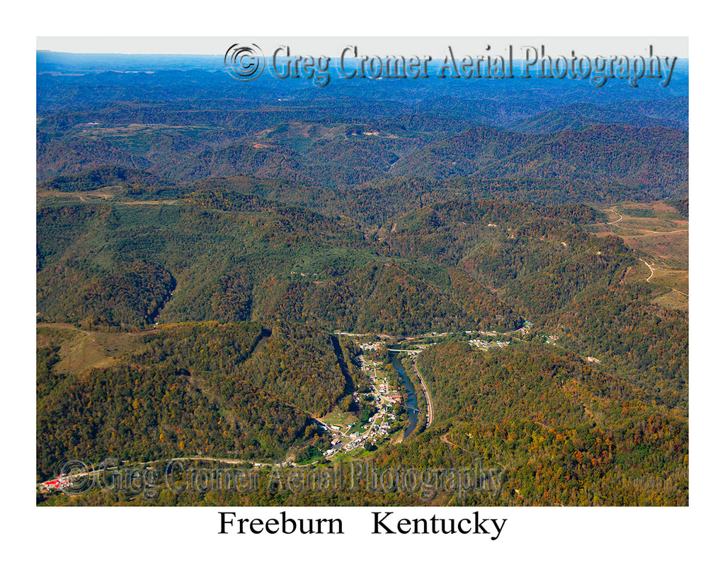Aerial Photo of Freeburn, Kentucky
