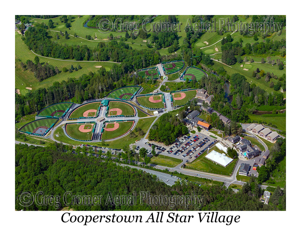 Aerial Photo of Cooperstown All Star Village, Oneonta, New York