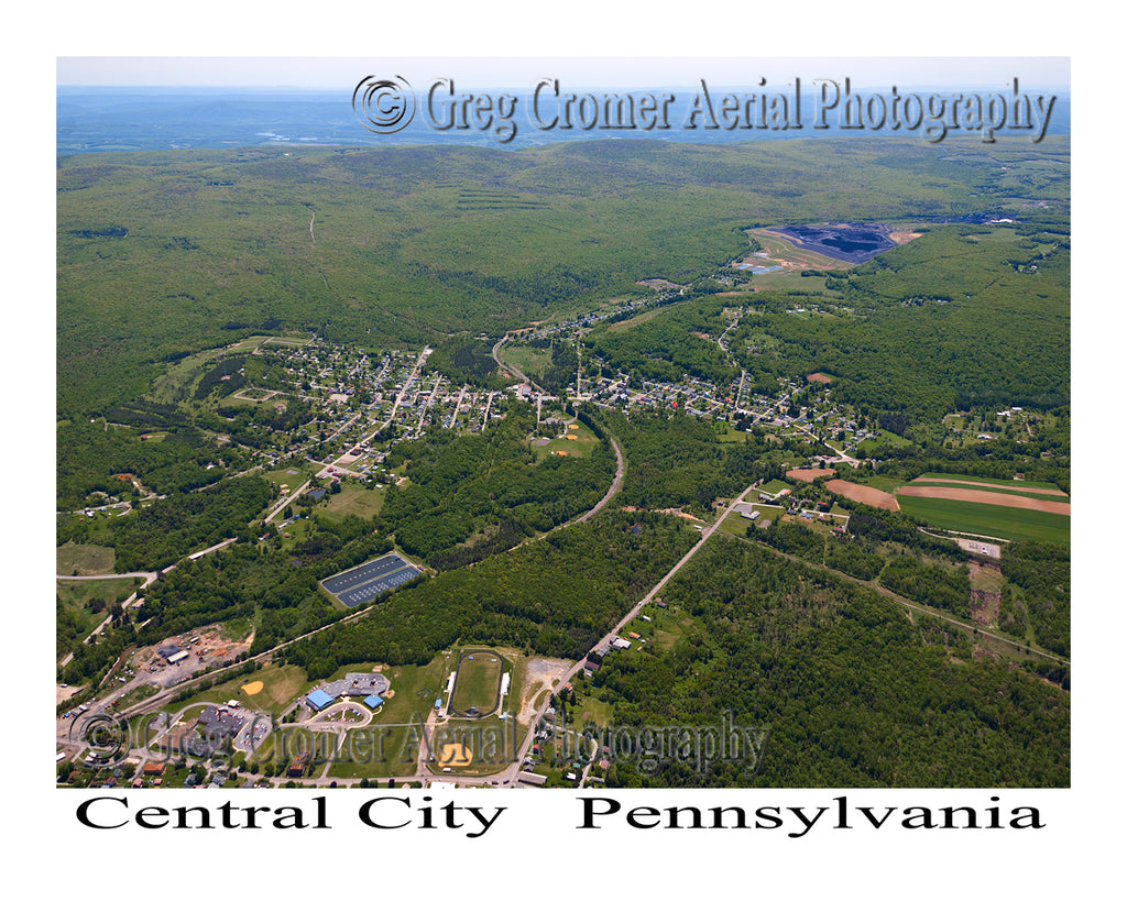 Aerial Photo of Central City, Pennsylvania