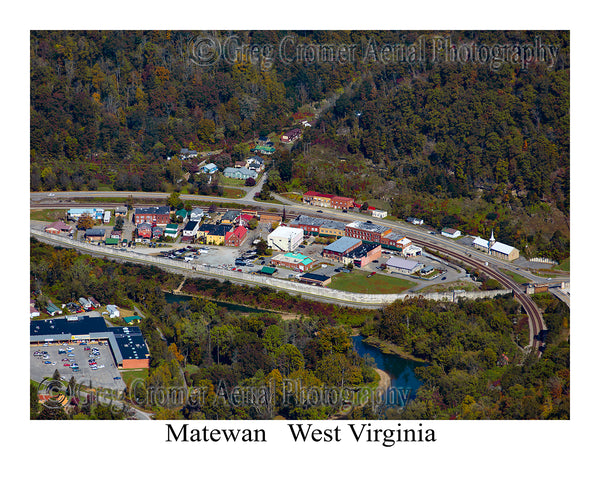 Aerial Photo of Matewan, West Virginia