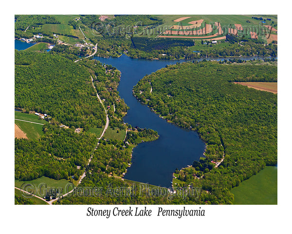 Aerial Photo of Stoney Creek Lake, Pennsylvania